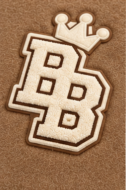 Blessed Generation Kids’ Varsity Jacket – Camel & Cream