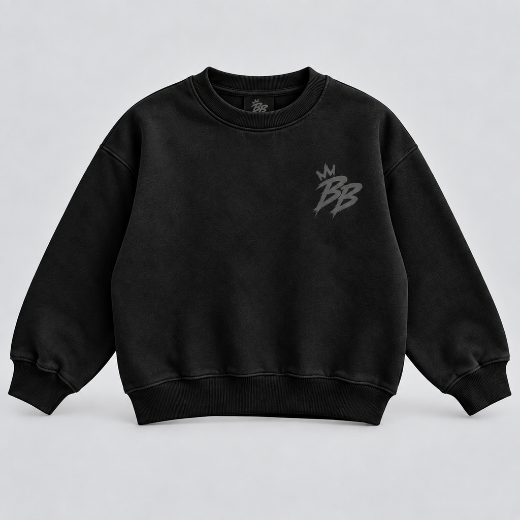 Faith Over Fear Crewneck Sweatshirt in Black