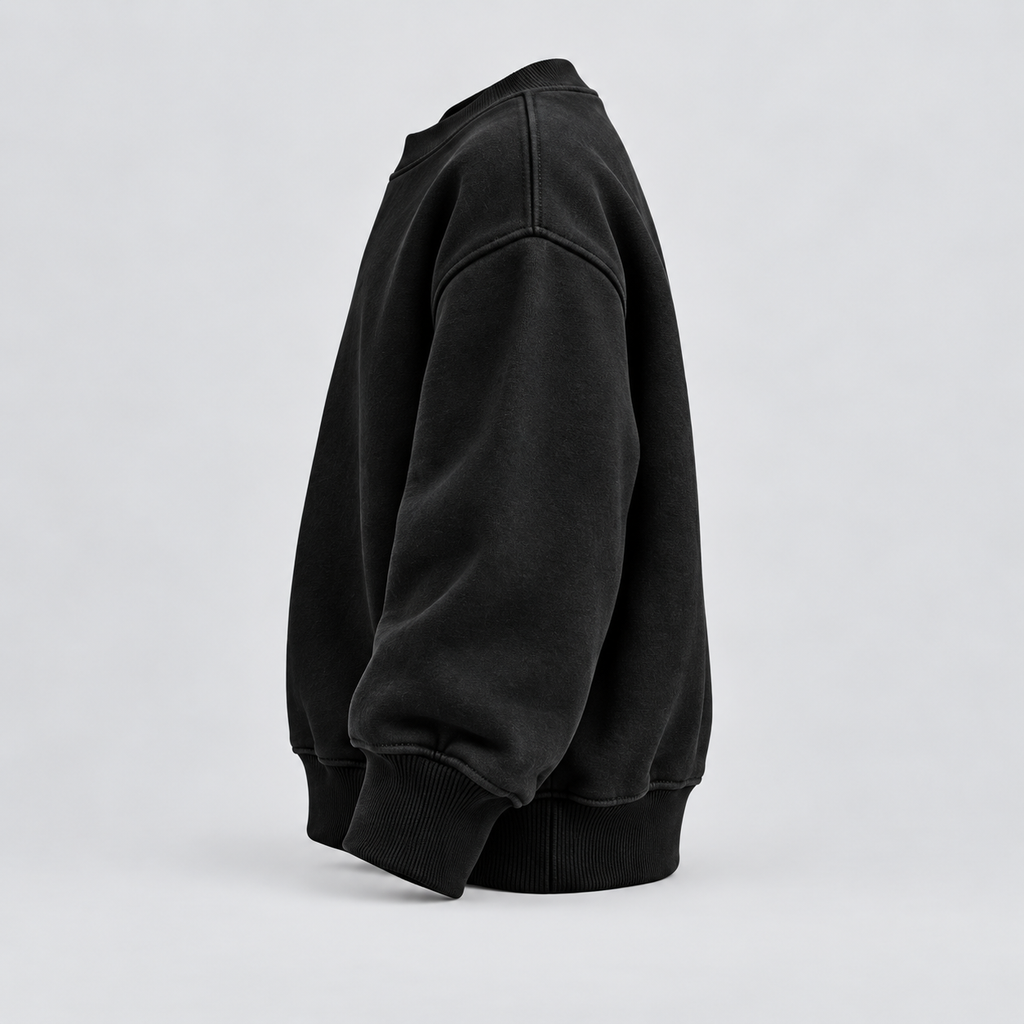 Faith Over Fear Crewneck Sweatshirt in Black