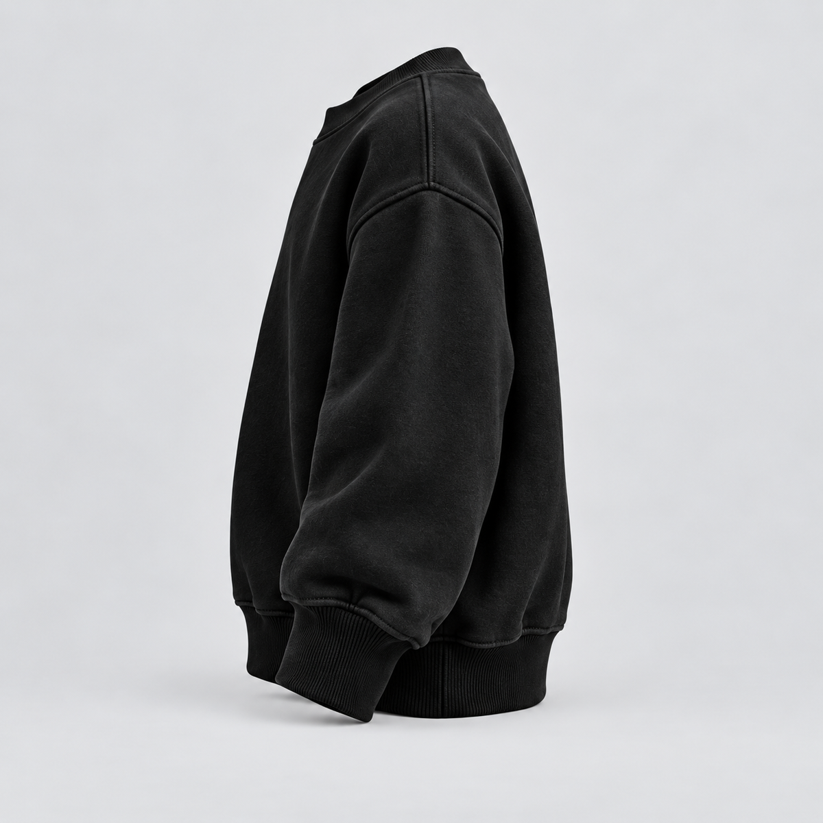 Faith Over Fear Crewneck Sweatshirt in Black