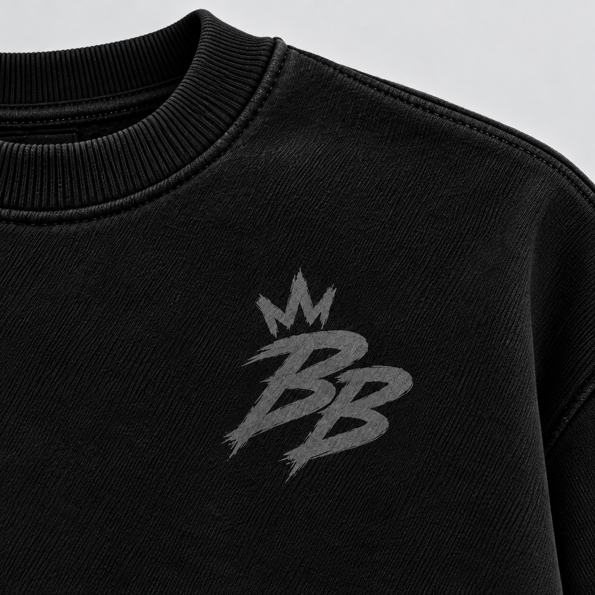 Faith Over Fear Crewneck Sweatshirt in Black