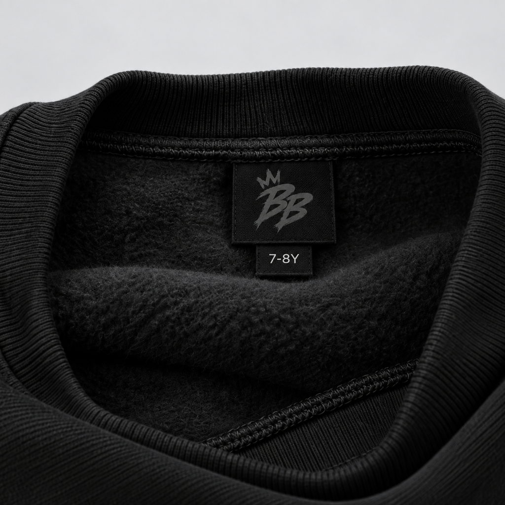 Faith Over Fear Crewneck Sweatshirt in Black