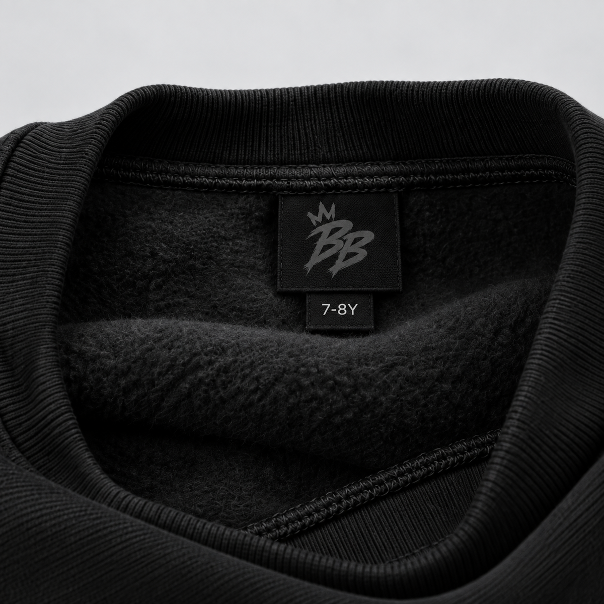 Faith Over Fear Crewneck Sweatshirt in Black