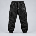 Utility Kids’ Cargo Joggers – Black