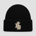 Kids’ Ribbed Beanie Hat – Black