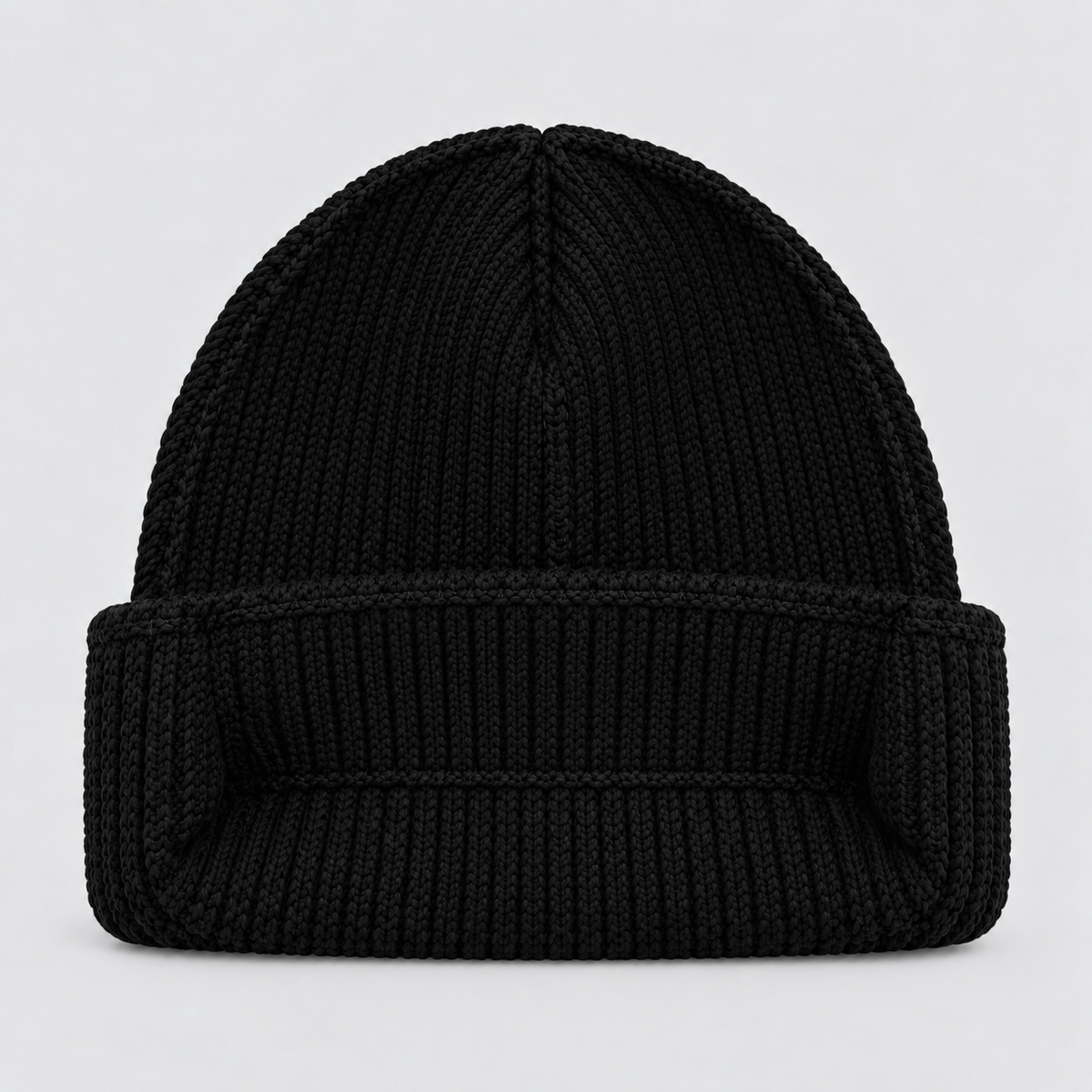 Kids’ Ribbed Beanie Hat – Black